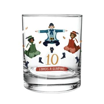 Ten Lords A-Leaping Short Juice Glass